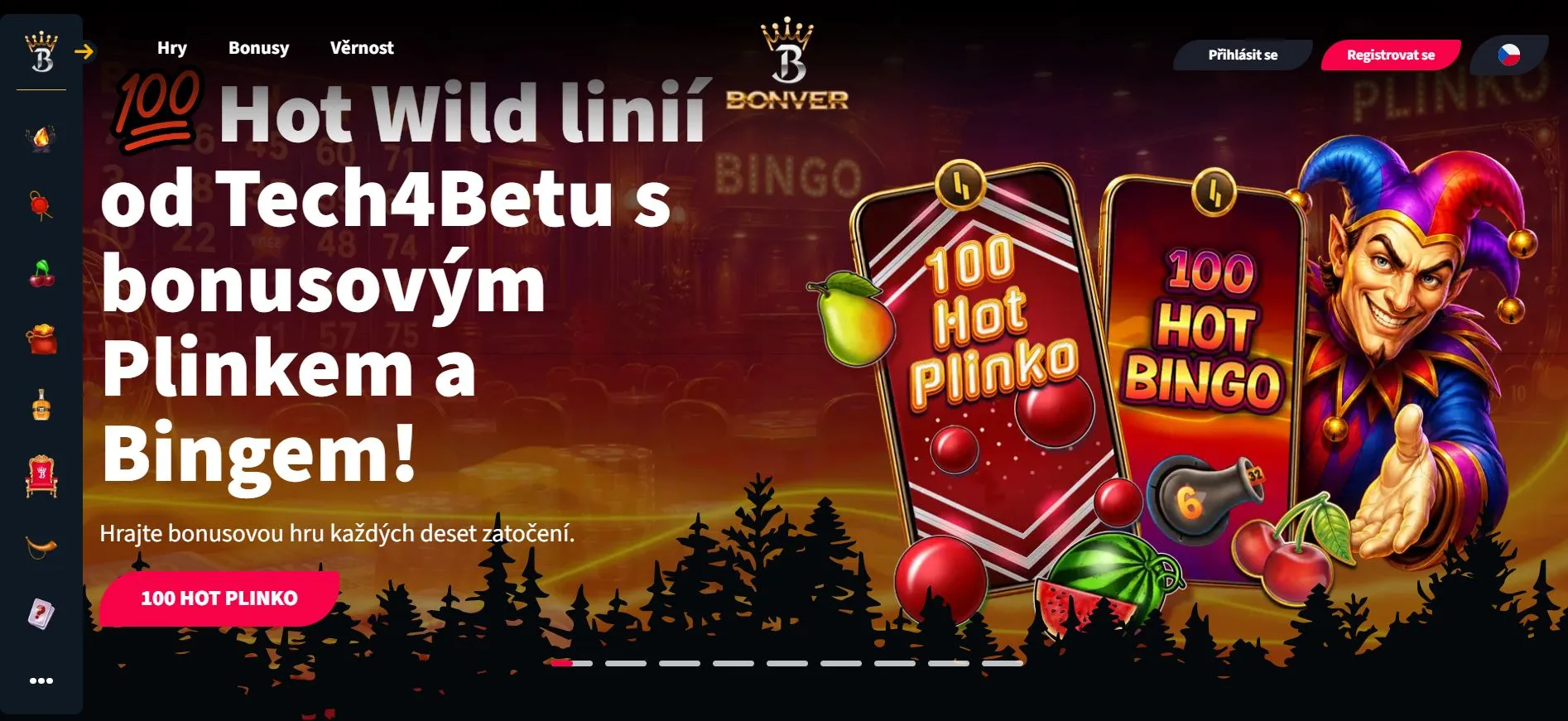 nové české online casino Bonver Casino